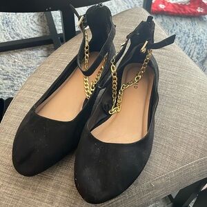 Torrid Black Chain Flats